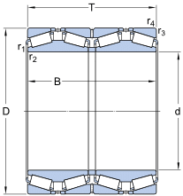 SKF Tapered roller bearings,four row