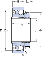 skf Self-aligning ball bearings
