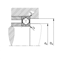 Four point contact bearings drawing