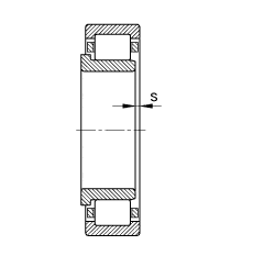 FAG Cylindrical roller bearings drawing