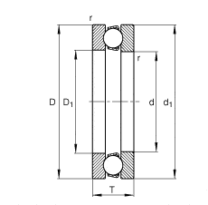 FAG Axial deep groove ball bearings