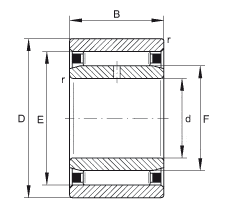 Bearing NAO25X42X16-IS1