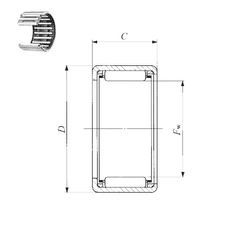 Bearing 7E-HKS 28X35X33/8A