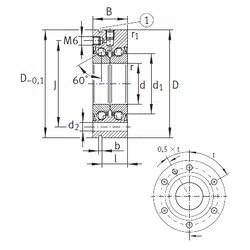 Bearing ZKLF50115-2RS